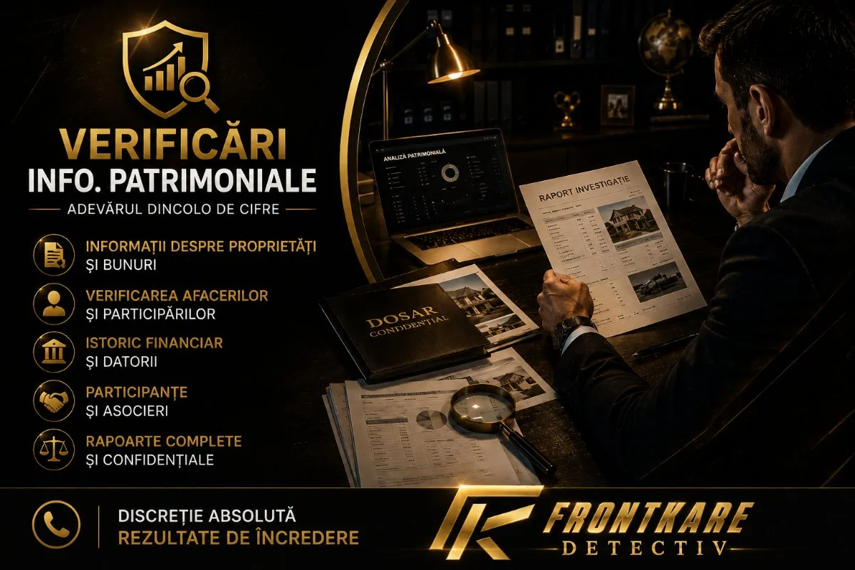 Detectiv particular Timisoara - Frontkare, investigații private